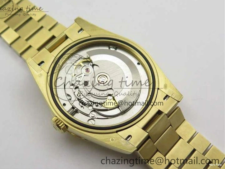 MiroTime 0220 Day-Date 40mm 228239 BP New Dial Version 904 YG Silver Roman Markers Dial on SS President Bracelet A Popular 2806